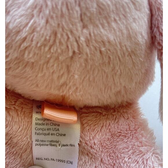 8" Itzy Ritzy Friends Lovey Plush Silicone Teether Pink Bunny Baby Girl - Picture 5 of 6